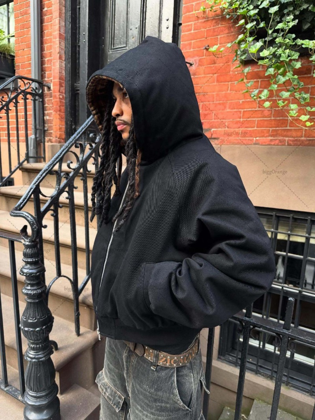 Anomaly - Reversible hoodie - BROWN