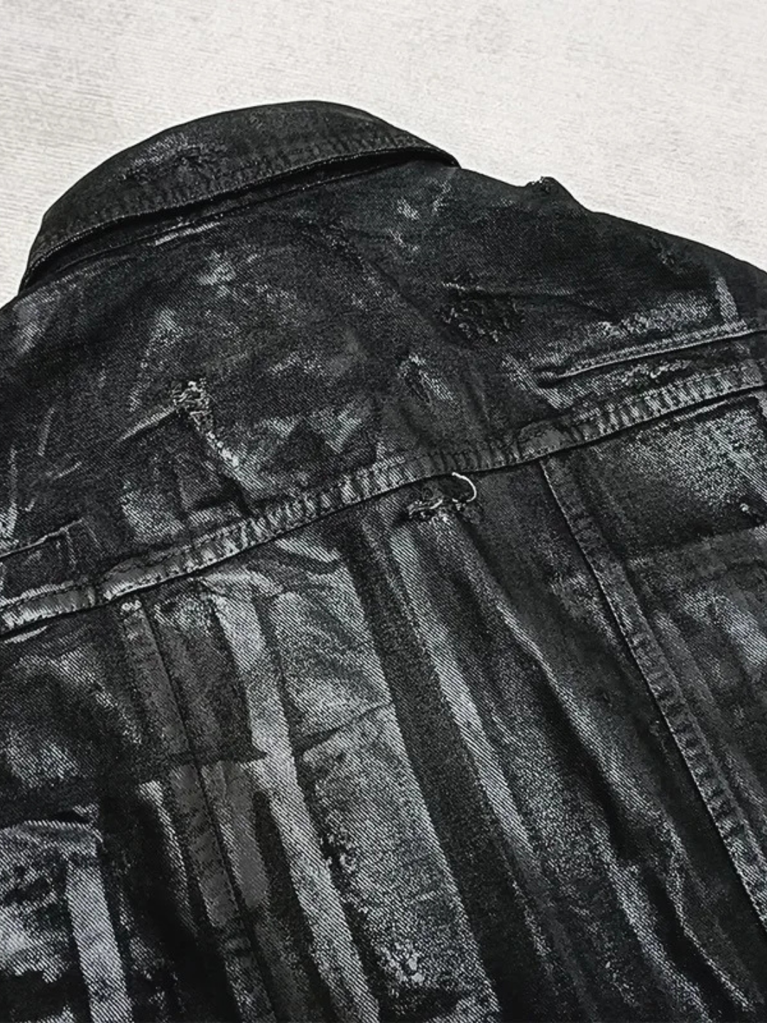 Anomaly - Waxed effect denim jacket