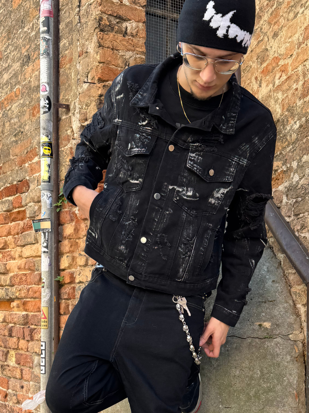 Anomaly - Waxed effect denim jacket