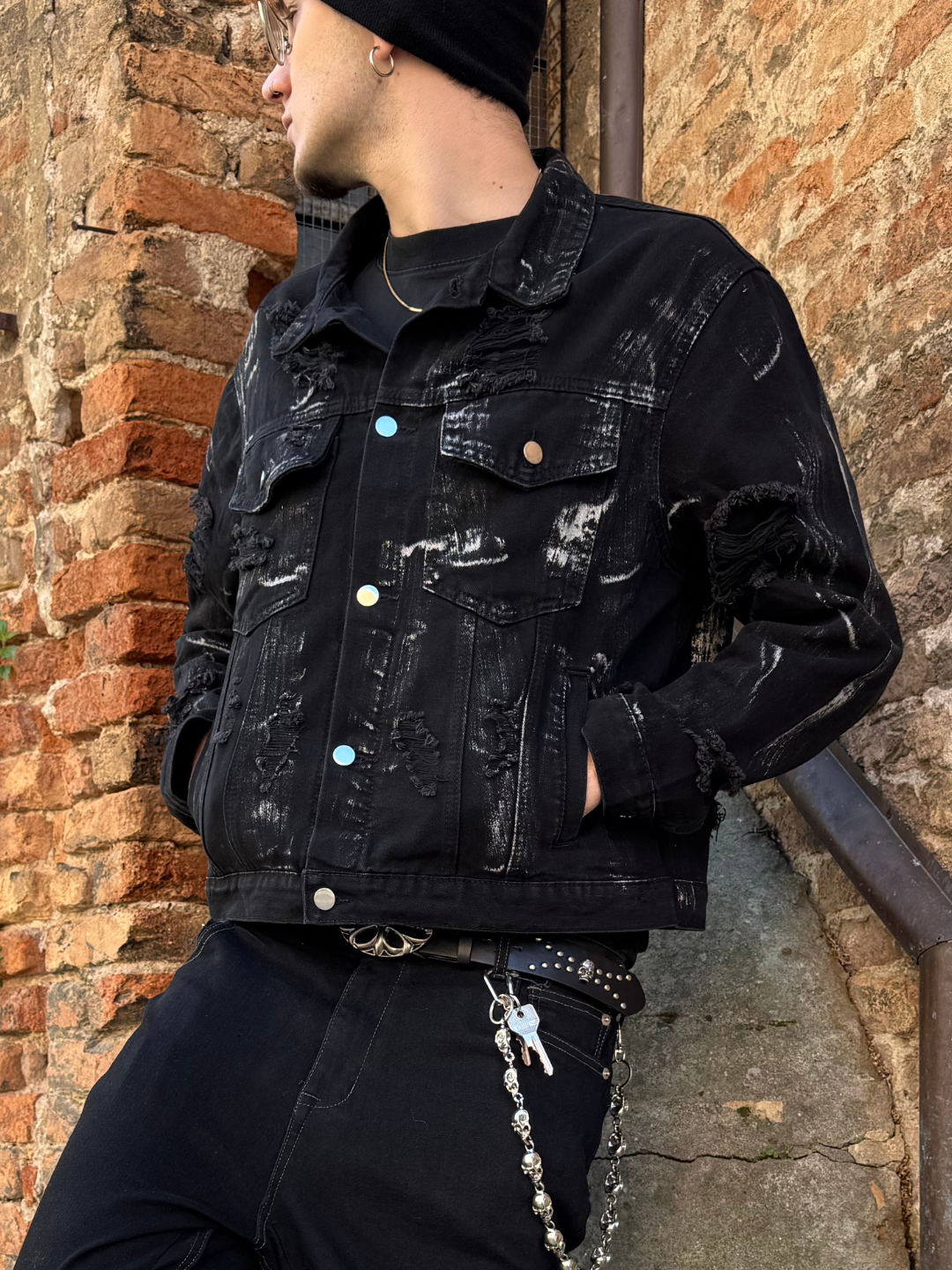 Anomaly - Waxed effect denim jacket