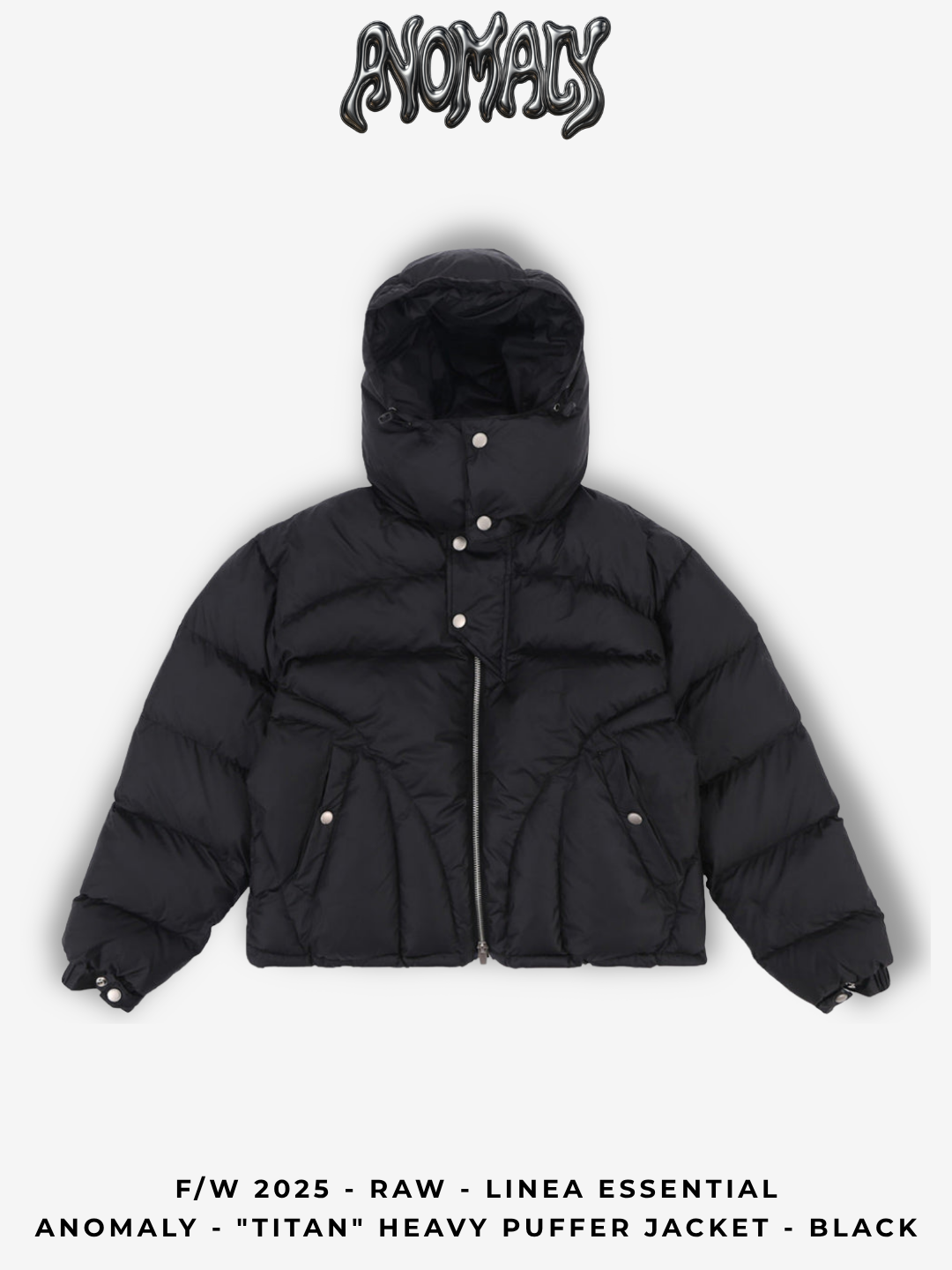 Anomaly - "Titan" Heavy puffer jacket - BLACK