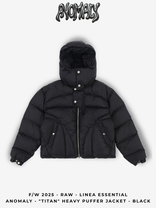 Anomaly - "Titan" Heavy puffer jacket - BLACK