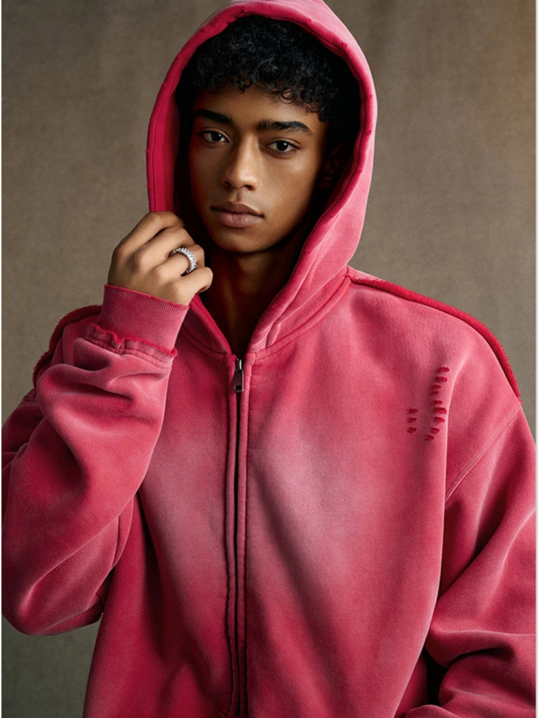 Anomaly - Essential distressed zipper