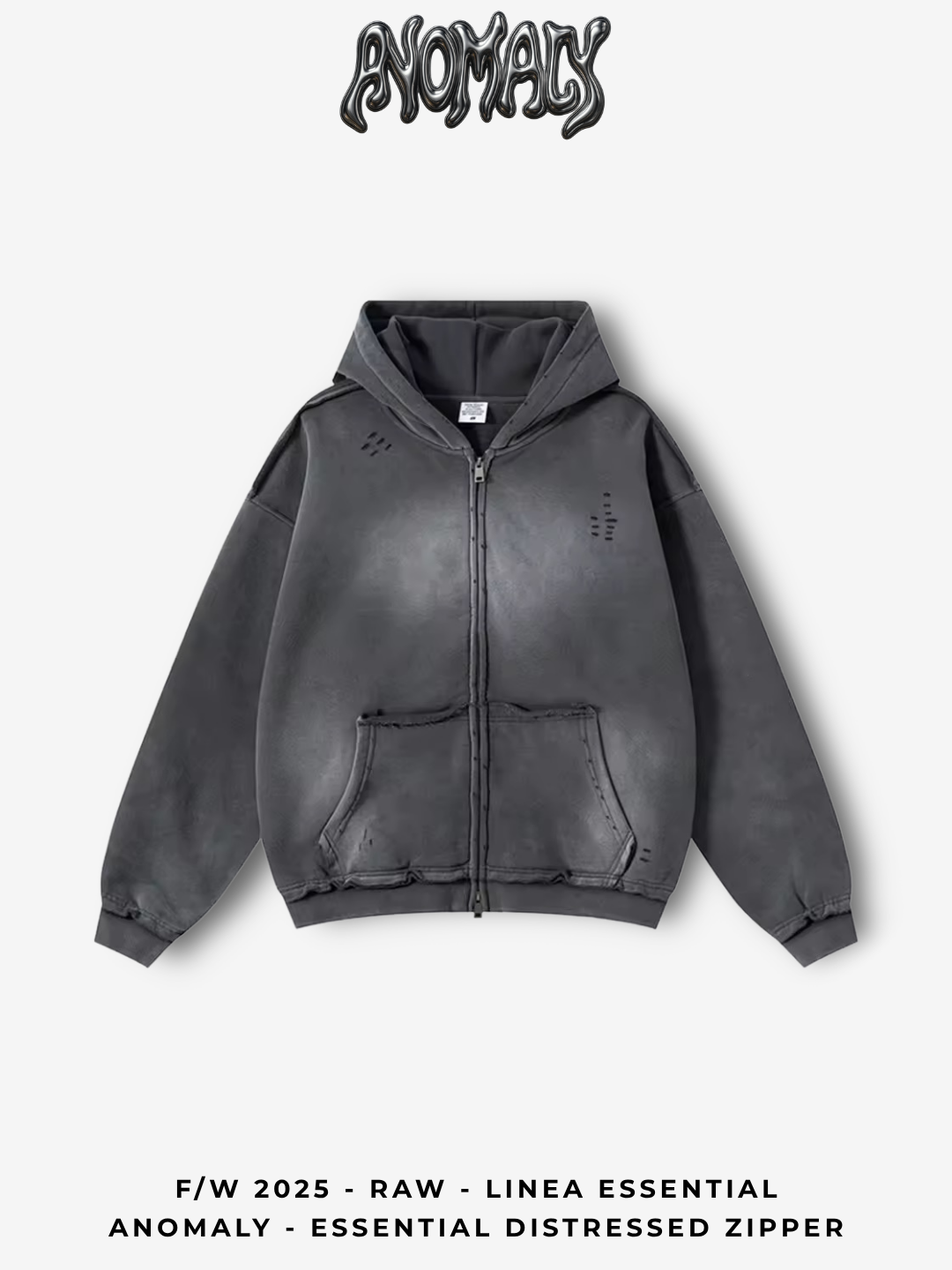 Anomaly - Essential distressed zipper