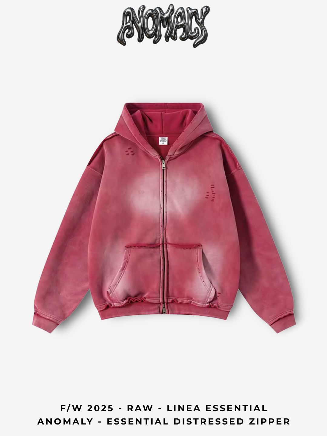 Anomaly - Essential distressed zipper
