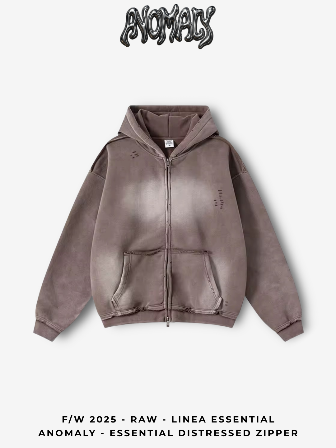 Anomaly - Essential distressed zipper