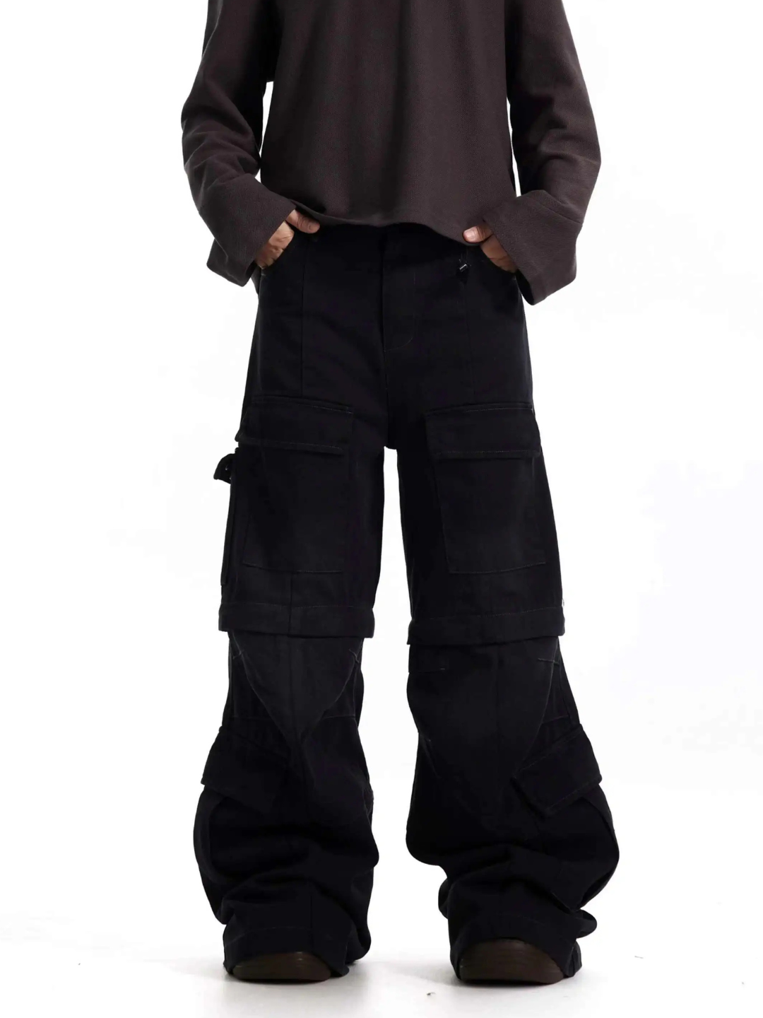 Anomaly - Cargo 2 in 1 Denim - BLACK