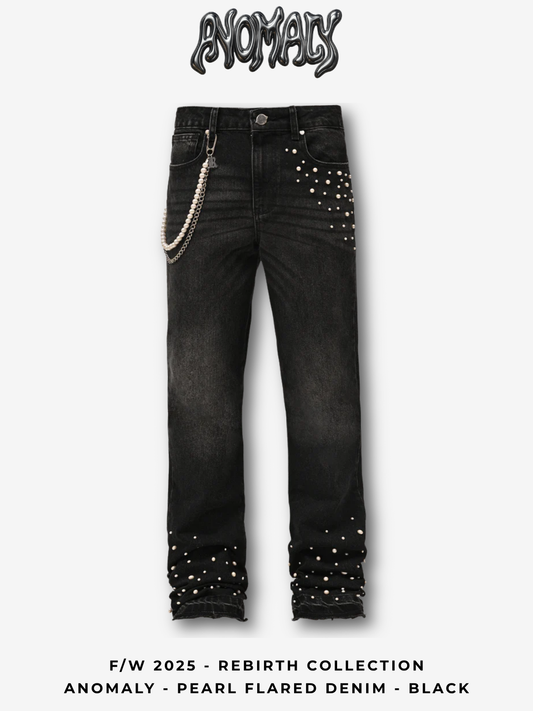 Anomaly - Pearl flared denim - BLACK