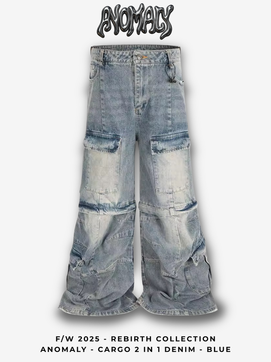 Anomaly - Cargo 2 in 1 Denim - BLUE