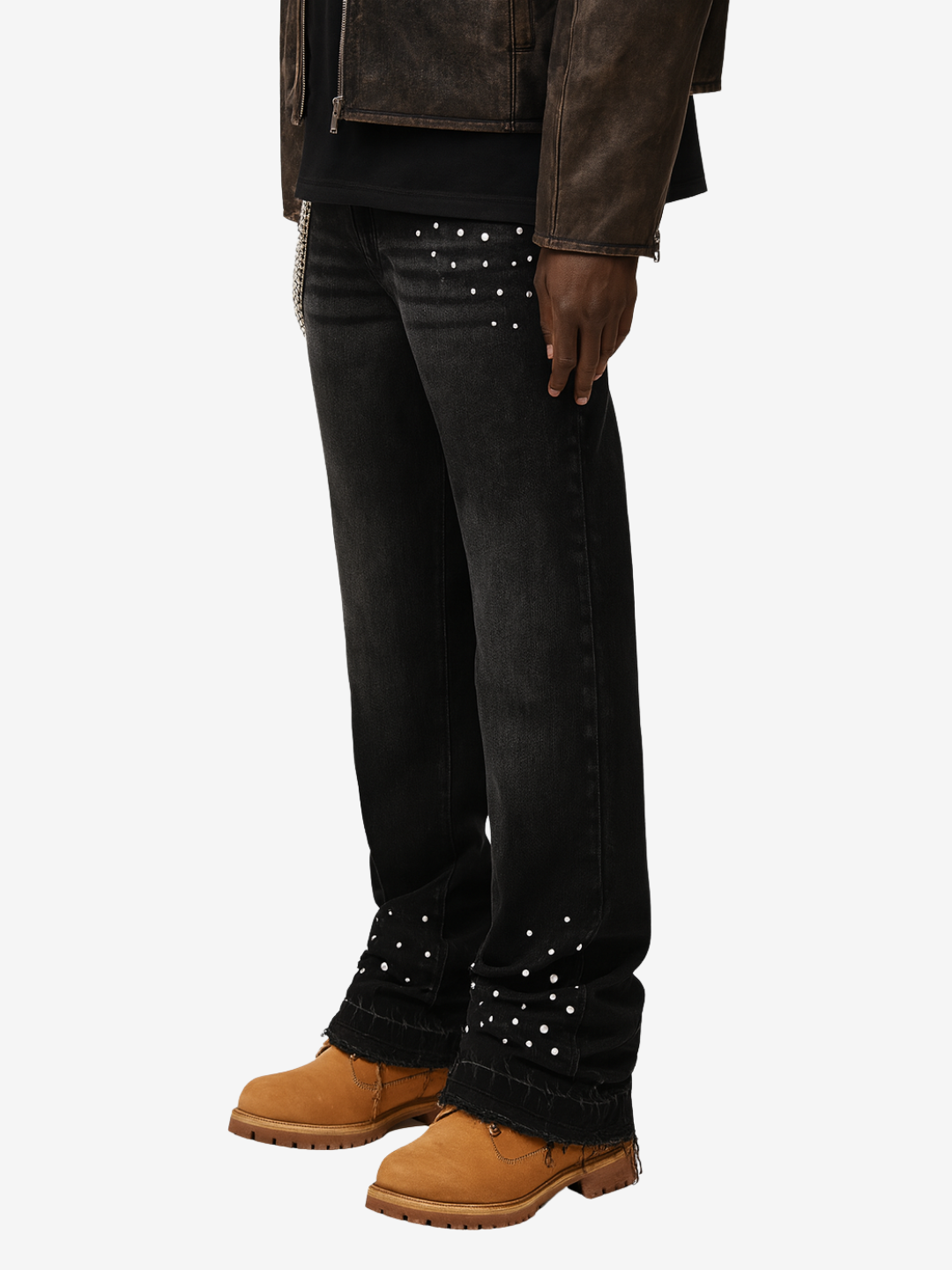 Anomaly - Pearl flared denim - BLACK