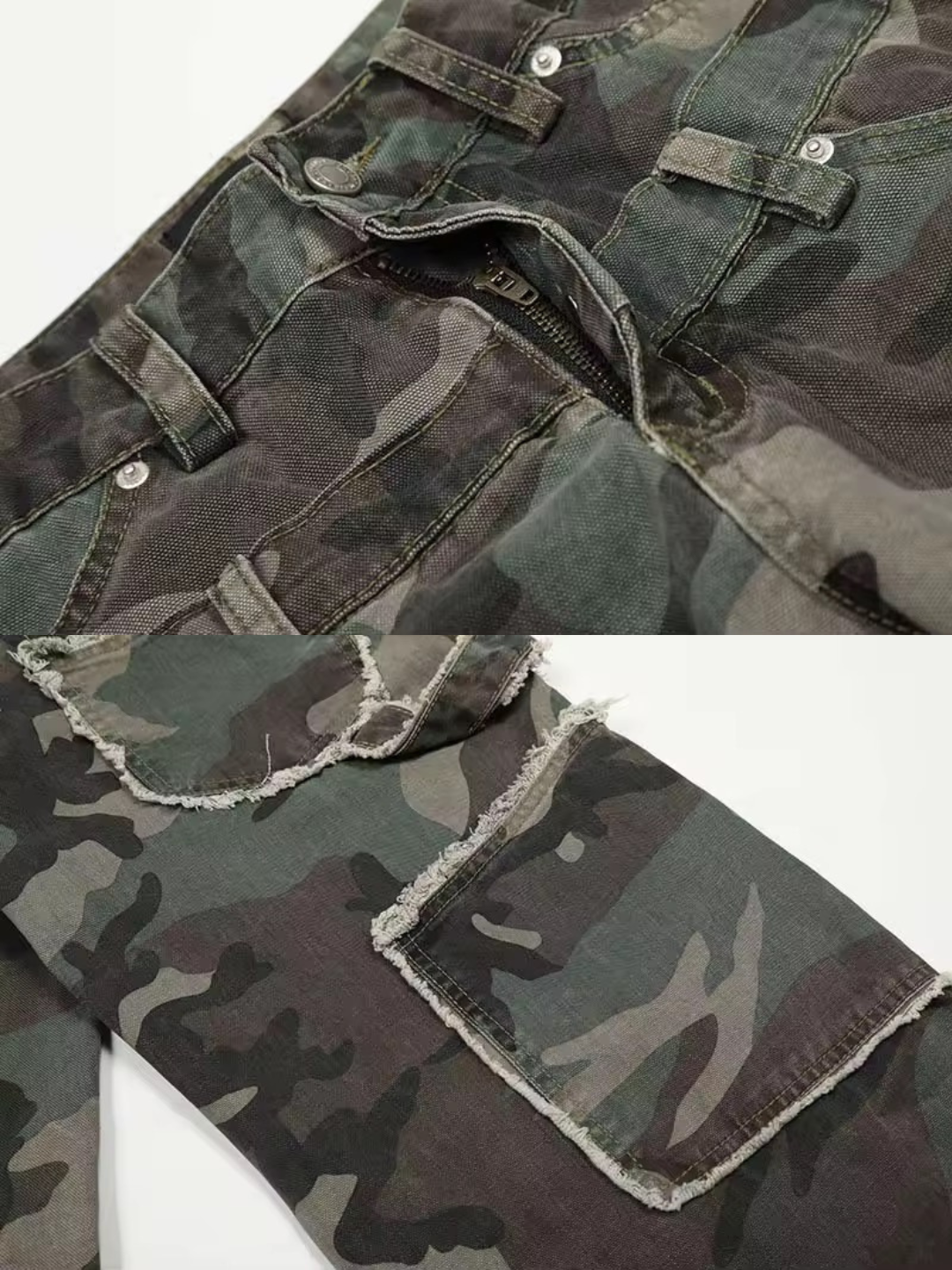 Anomaly - Double waisted camo denim