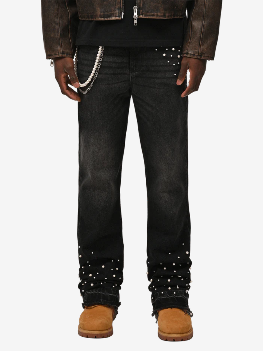 Anomaly - Pearl flared denim - BLACK