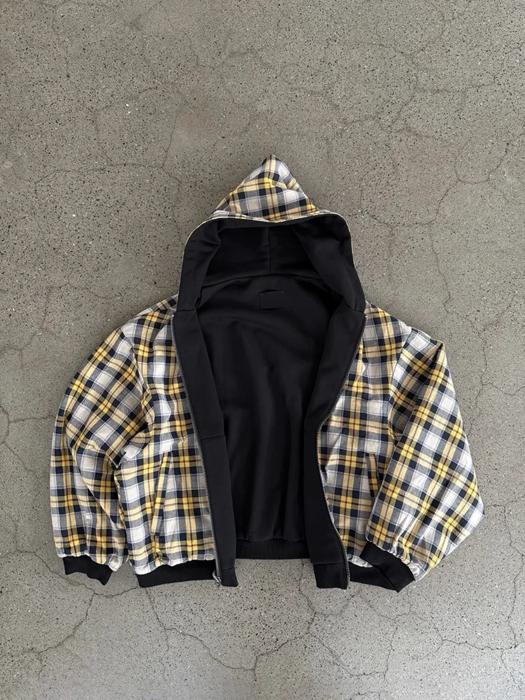 Anomaly - Reversible hoodie - YELLOW
