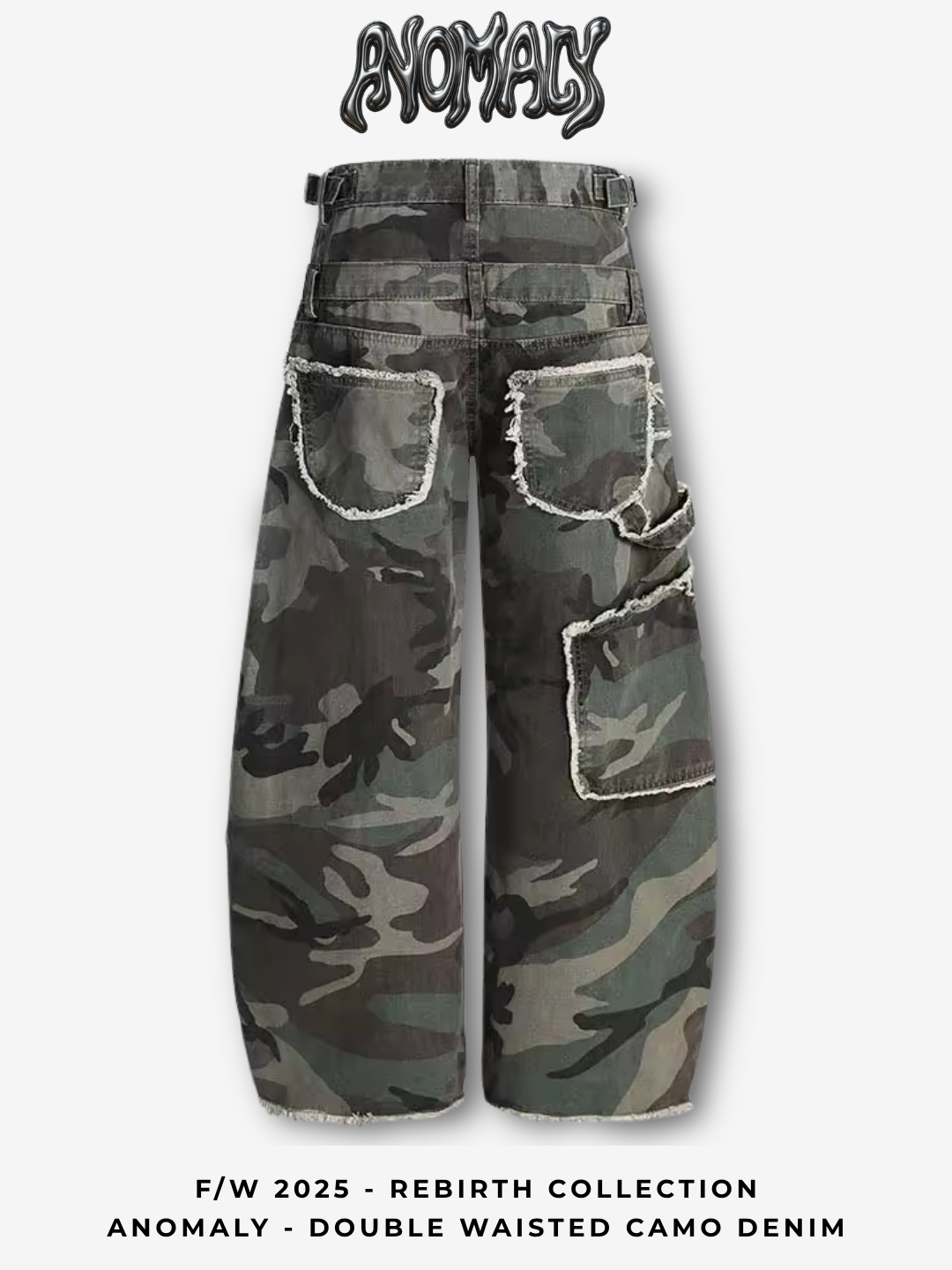 Anomaly - Double waisted camo denim
