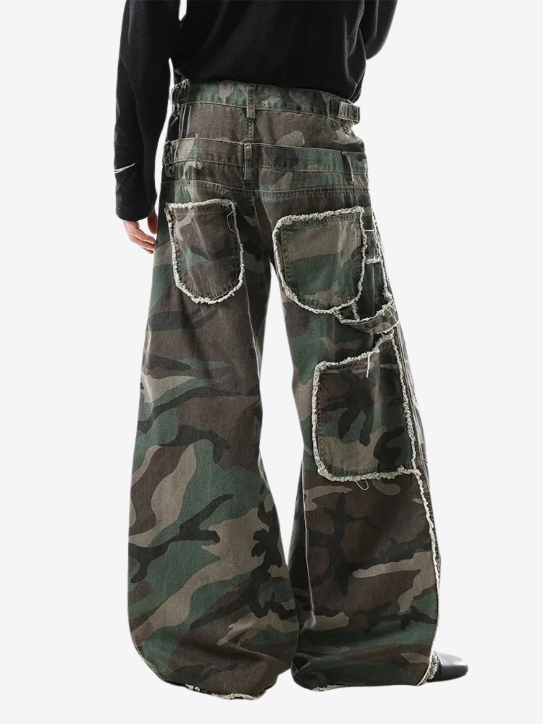 Anomaly - Double waisted camo denim