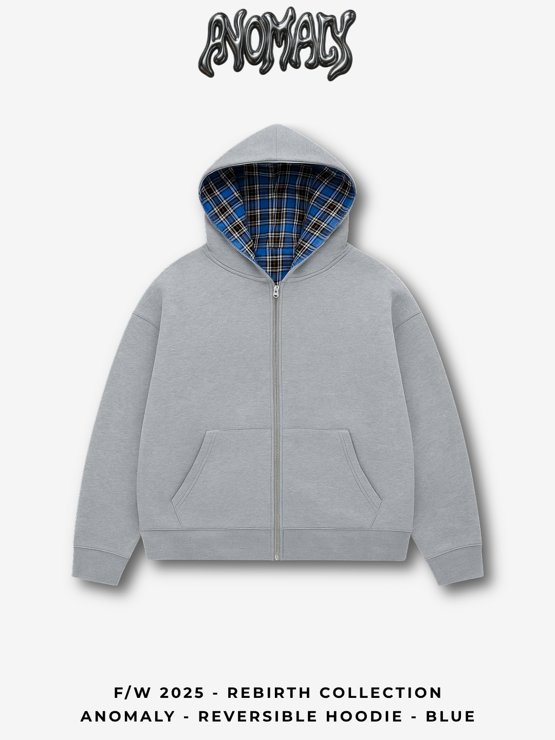 Anomaly - Reversible hoodie - BLUE