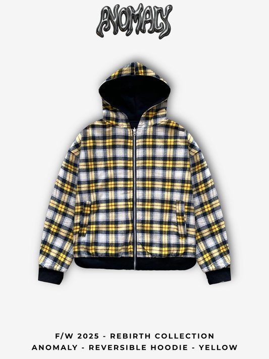Anomaly - Reversible hoodie - YELLOW