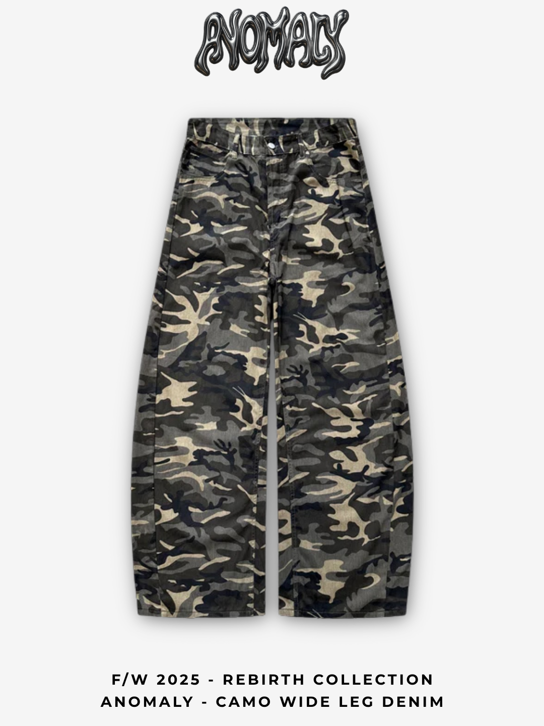 Anomaly - Camo wide leg Denim
