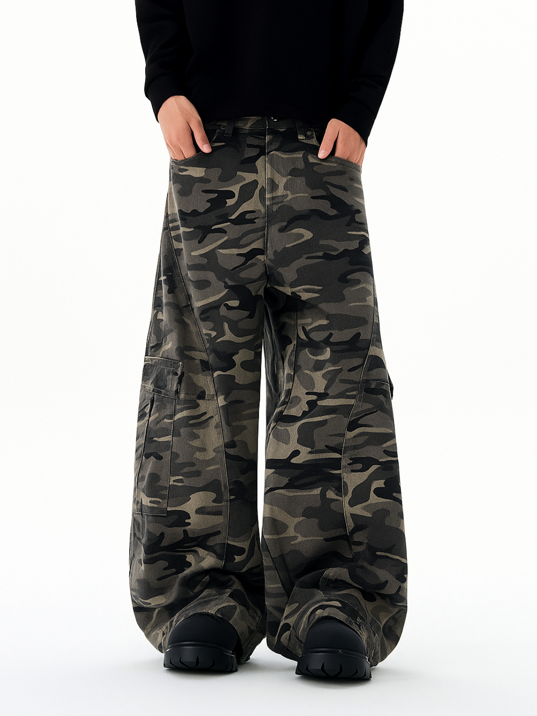 Anomaly - Camo wide leg Denim