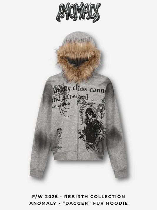 Anomaly - "Dagger" Fur Hoodie