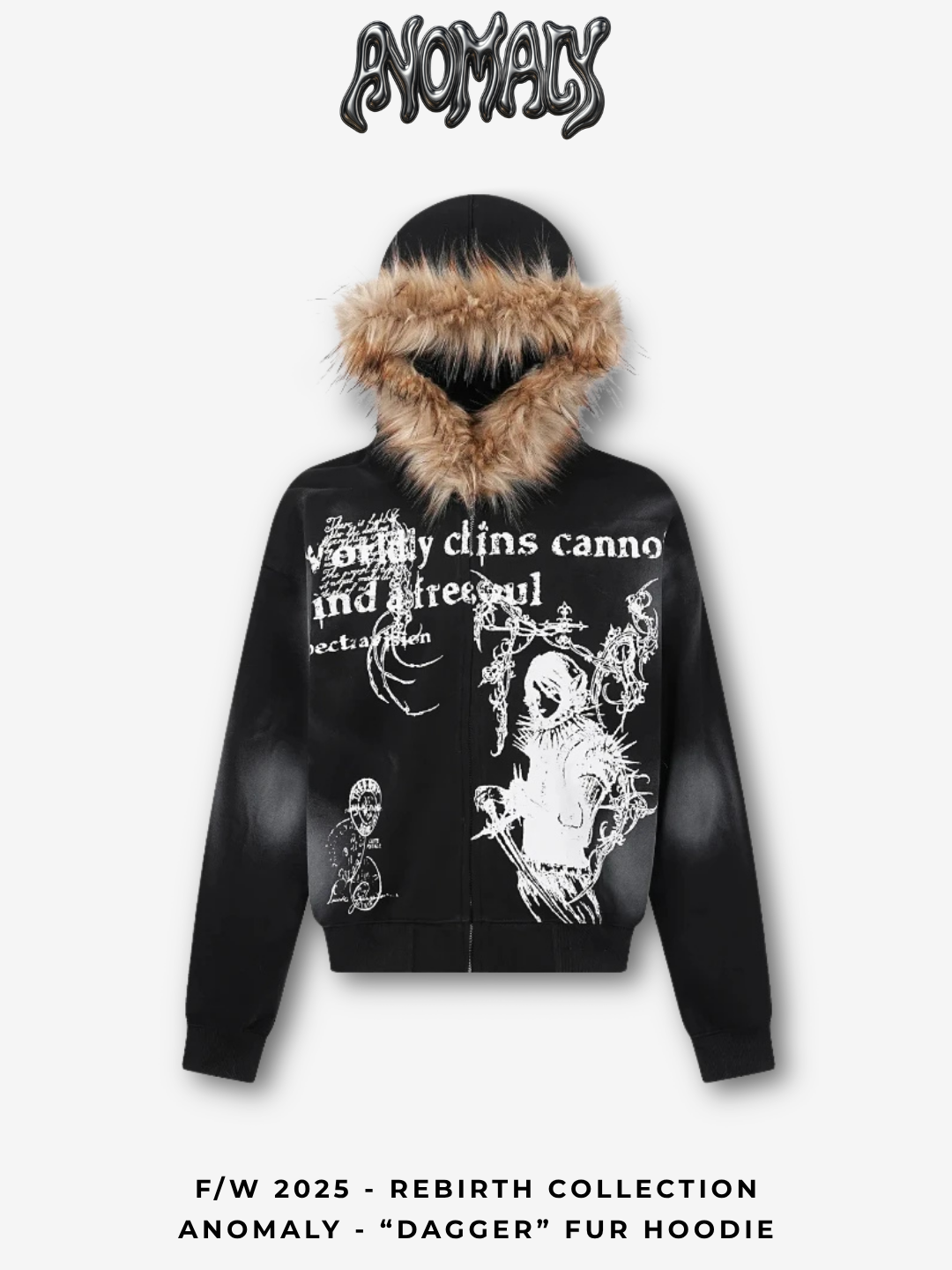 Anomaly - "Dagger" Fur Hoodie