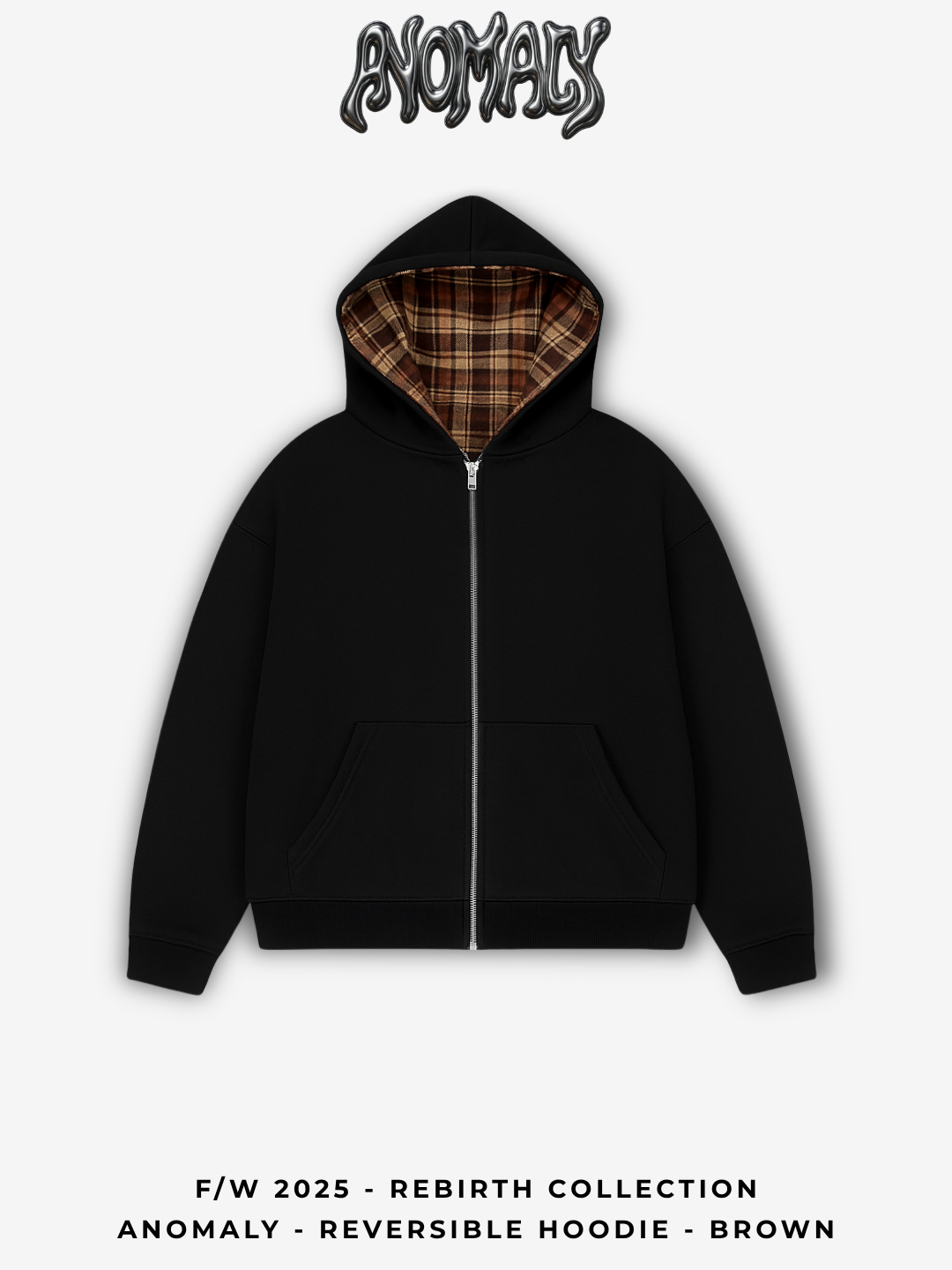 Anomaly - Reversible hoodie - BROWN