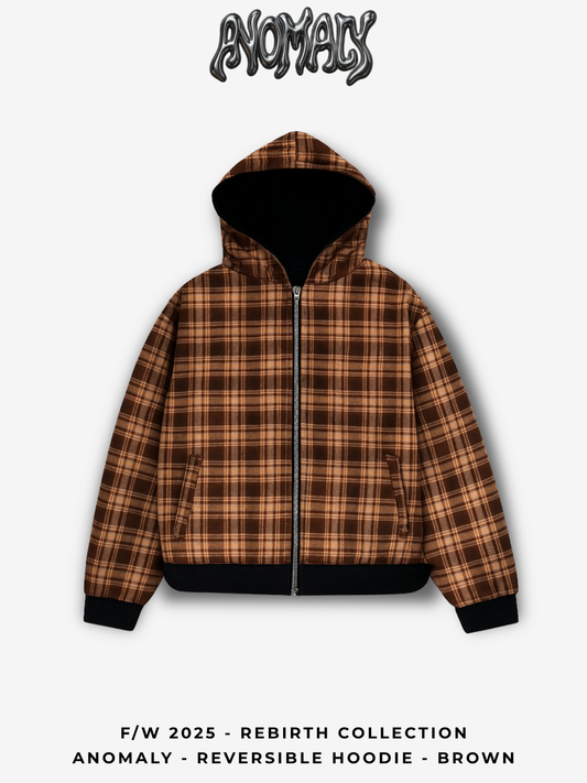 Anomaly - Reversible hoodie - BROWN
