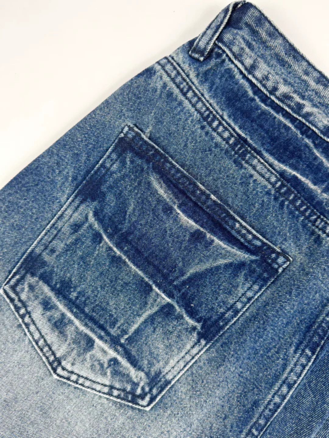 Anomaly - Scratched baggy jeans - BLUE