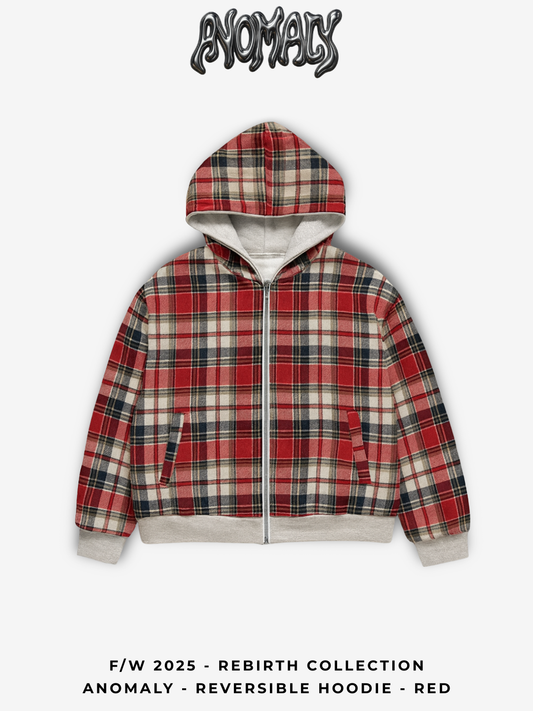 Anonaly - Reversible hoodie - RED